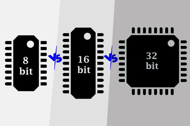 The Difference Between 8-bit, 16-bit and 32-bit Microcontrollers